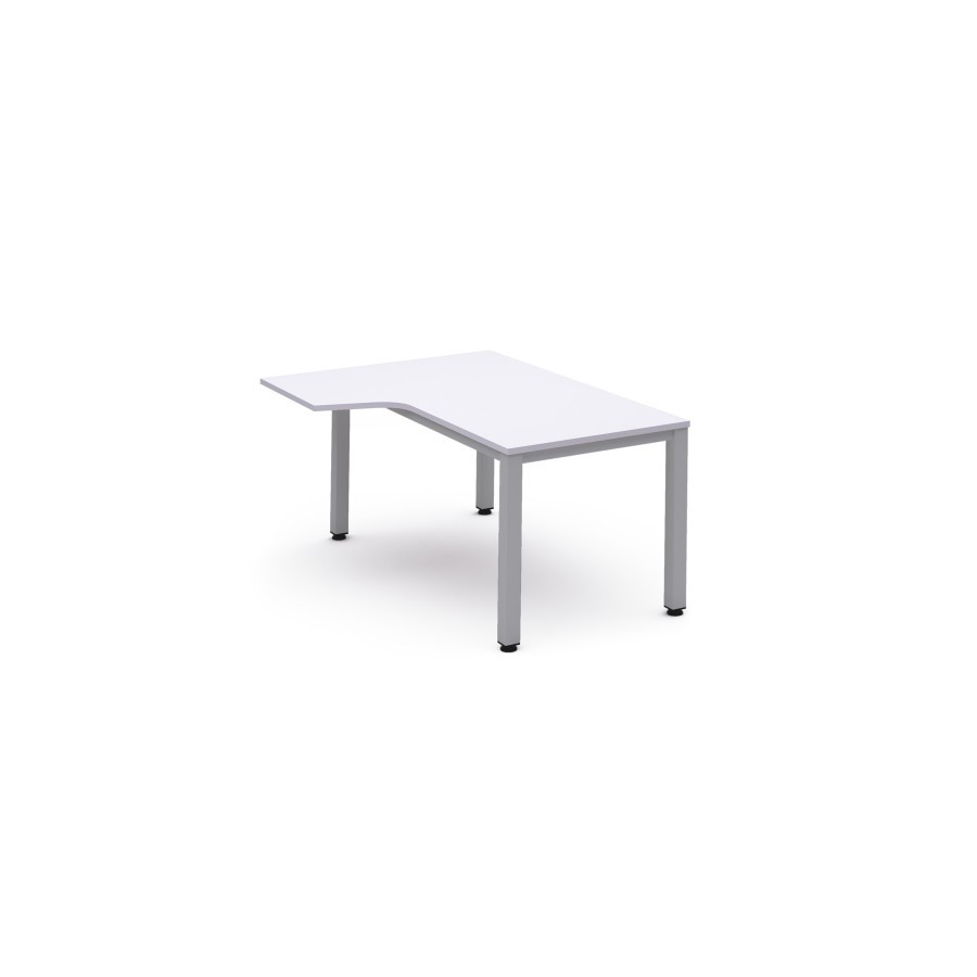 2836-MESA DE OFICINA SERIE EXECUTIVE FORMA L IZQUIERDA 180X120 GRIS / BLANCO ROCADA 2054AD04