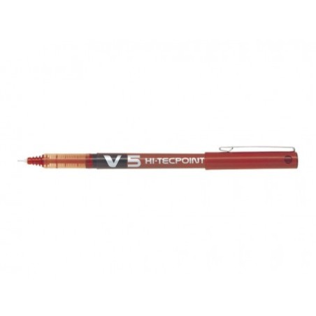 284-BOLIGRAFO ROLLER TINTA LIQUIDA V5 ROJO PILOT BX-V5-R