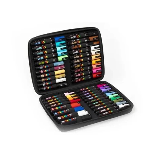 28444-MALETIN PREMIUM 40 PIEZAS PARA TODAS LAS SUPERFICIES (4 TAMANOS) POSCA 304222304