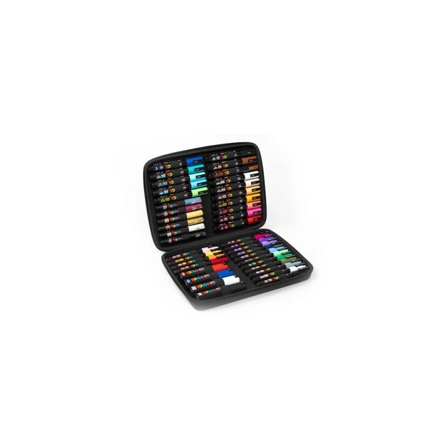 28444-MALETIN PREMIUM 40 PIEZAS PARA TODAS LAS SUPERFICIES (4 TAMANOS) POSCA 304222304