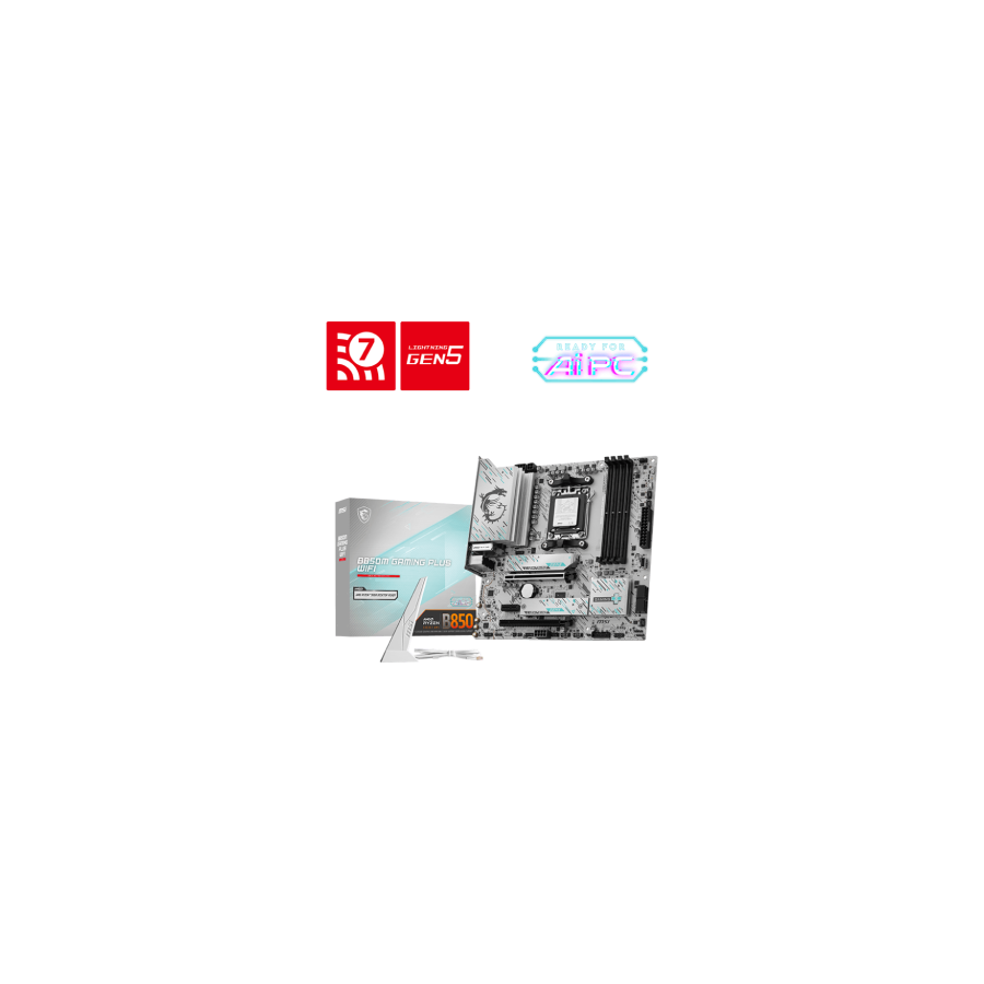 28480-MSI B850M GAMING PLUS WIFI AMD B850 Zocalo AM5 micro ATX 28480-MSI B850M GAMING PLUS WIFI AMD B850 Zocalo AM5 micro ATX