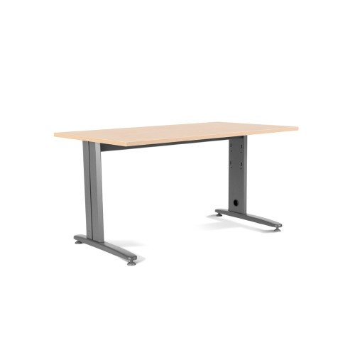 2858-MESA DE OFICINA SERIE METAL 160X80 GRIS / HAYA ROCADA 2002AC01