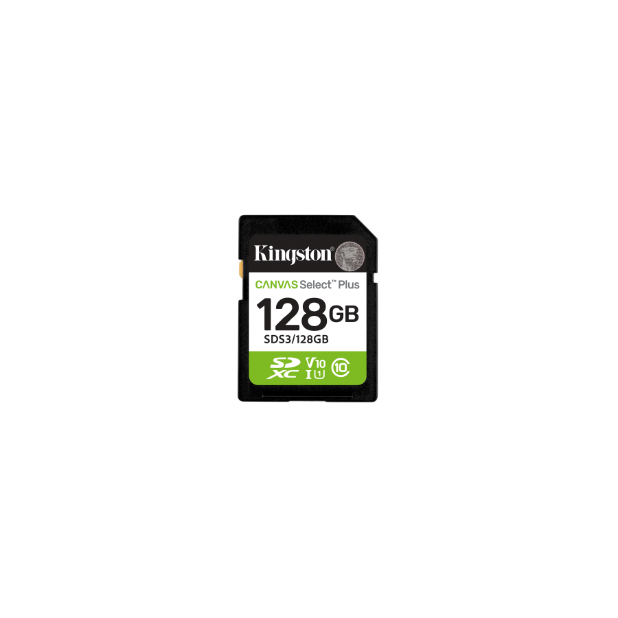 28729-Kingston Technology 128 GB SDXC Canvas Select Plus Gen3 150 MB/s C10 UHS-I U1 V10
