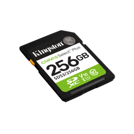 28732-Kingston Technology 256 GB SDXC Canvas Select Plus Gen3 150 MB/s C10 UHS-I U1 V10