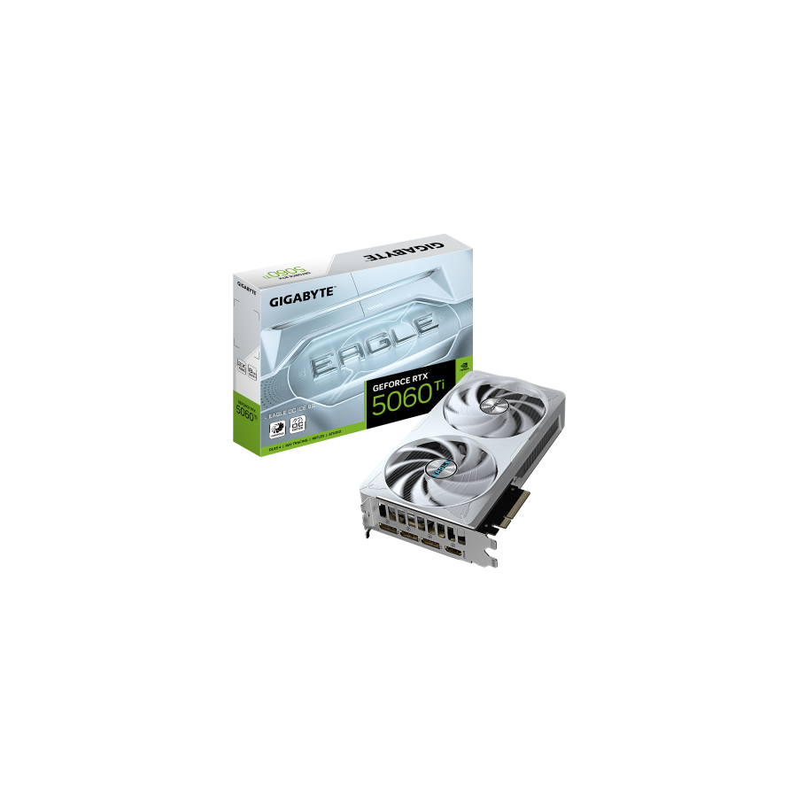 28790-GIGABYTE GeForce RTX 5060 Ti EAGLE OC ICE 8G Tarjeta Grafica - 8 GB GDDR7, 128 bits, PCI-E 5.0, 2617 MHz Frecuenci 28790-GIGABYTE GeForce RTX 5060 Ti EAGLE OC ICE 8G Tarjeta Grafica - 8 GB GDDR7, 128 bits, PCI-E 5.0, 2617 MHz Frecuenci