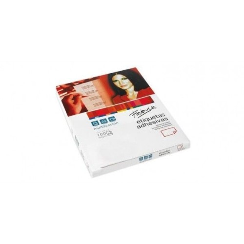 28854-CAJA 100 HOJAS ETIQUETAS ADHESIVAS ILC BLANCA 210X297 FABRISA 15323F