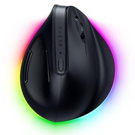 28868-Razer Pro Click V2 Vertical raton Universal mano derecha RF Wireless + Bluetooth + USB Type-C Optico 30000 DPI