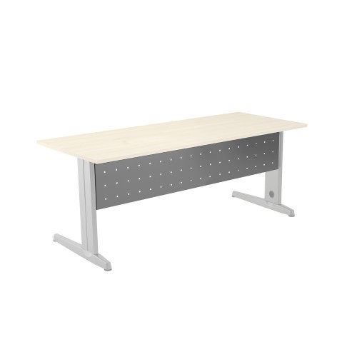 2892-FALDON METALICO GRIS PARA MESA DE OFICINA SERIE METAL MEDIDA 160 CM. ROCADA 2936