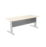 2892-FALDON METALICO GRIS PARA MESA DE OFICINA SERIE METAL MEDIDA 160 CM. ROCADA 2936