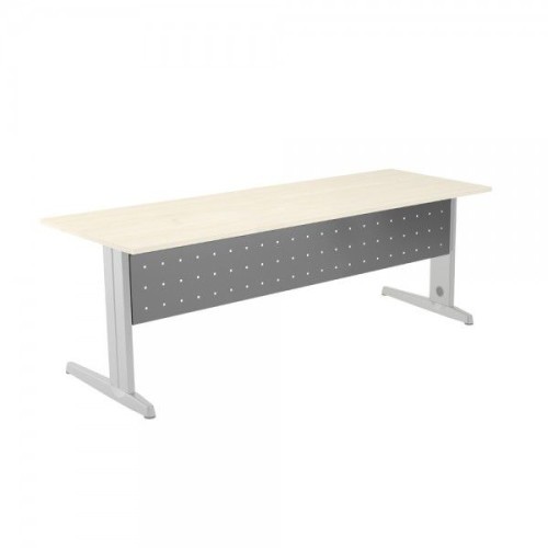 2893-FALDON METALICO GRIS PARA MESA DE OFICINA SERIE METAL MEDIDA 180 CM. ROCADA 2937