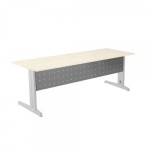 2893-FALDON METALICO GRIS PARA MESA DE OFICINA SERIE METAL MEDIDA 180 CM. ROCADA 2937