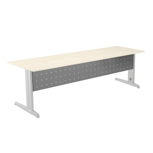 2894-FALDON METALICO GRIS PARA MESA DE OFICINA SERIE METAL MEDIDA 200 CM. ROCADA 2938