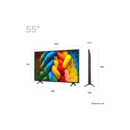 29054-LG NanoCell AI 55NANO80A6B 139,7 cm (55") 4K Ultra HD Smart TV Wifi Negro