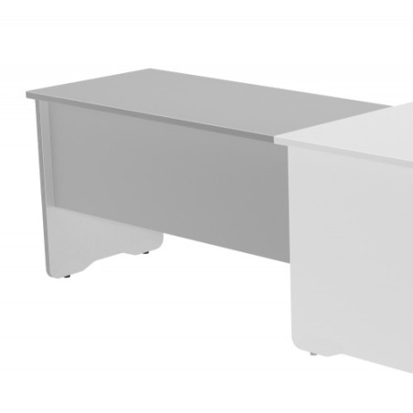 2917-ALA PARA MESA DE OFICINA SERIE WORK 100X60 GRIS / GRIS ROCADA 2102AN02V24