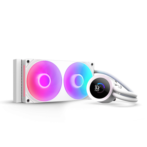 29311-NZXT Kraken Plus RGB 240 Procesador Sistema de refrigeracion liquida todo en uno 12 cm Blanco