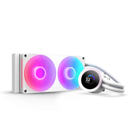 29311-NZXT Kraken Plus RGB 240 Procesador Sistema de refrigeracion liquida todo en uno 12 cm Blanco