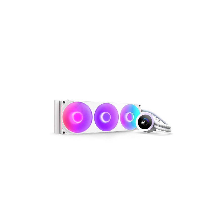 29314-NZXT Kraken Plus 360 RGB Procesador Sistema de refrigeracion liquida todo en uno Blanco 1 pieza(s)