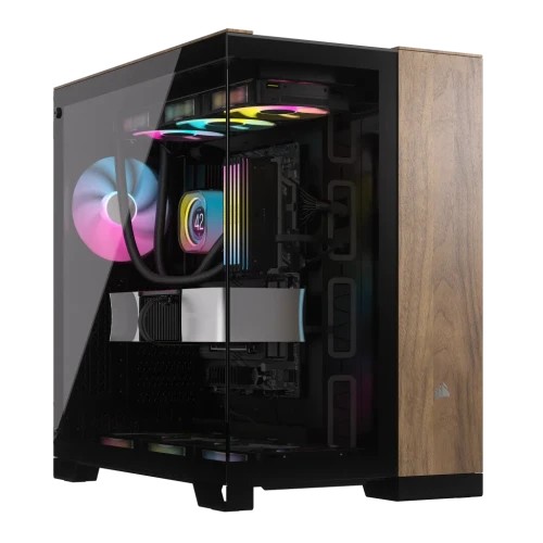 29412-Corsair CC-9011282-WW carcasa de ordenador Midi Tower Negro, Nuez