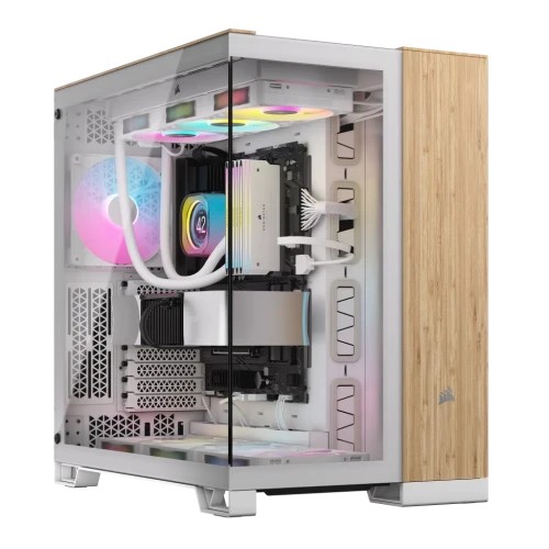 29414-Corsair CC-9011284-WW carcasa de ordenador Midi Tower Bamboo, Blanco