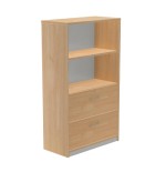 2973-ARMARIO MEDIO CARPETERO 156X90X45 ESTRUCTURA ROBLE/FRONTALES ROBLE ROCADA 1056AR08V24