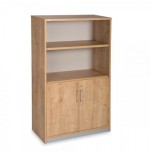 2977-ARMARIO MEDIO CON PUERTAS BAJAS 156X90X45 ESTRUCTURA ROBLE/PUERTAS ROBLE ROCADA 1057AR08V24