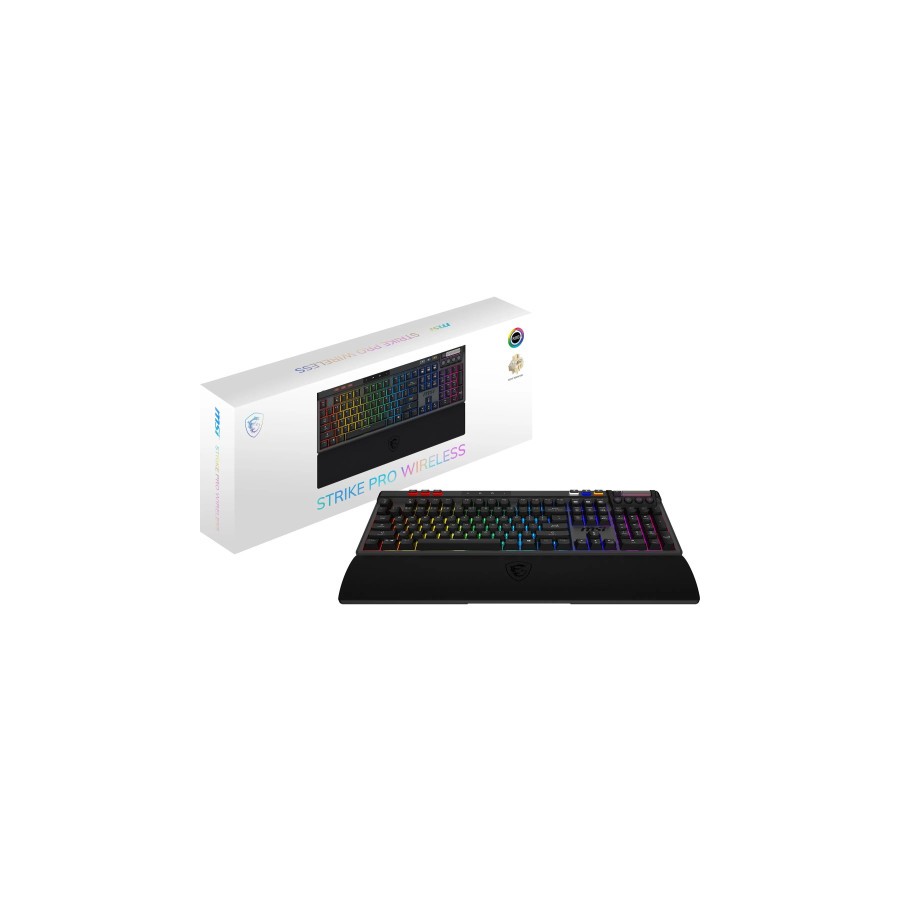 29795-TECLADO MSI STRIKE PRO WIRELESS SILENT ES