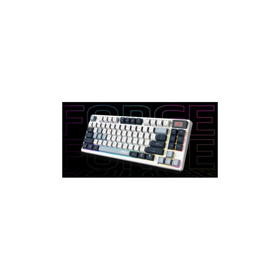 29831-TECLADO MSI FORGE GK600 TKL W SKY ES