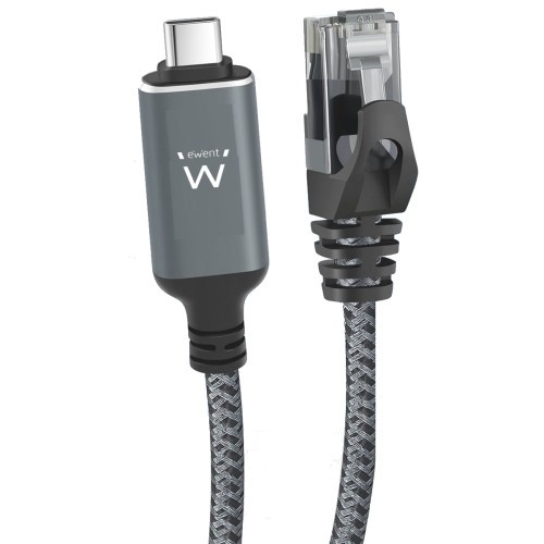 29836-Ewent EC2003 cable de red Negro, Gris 3 m Cat6