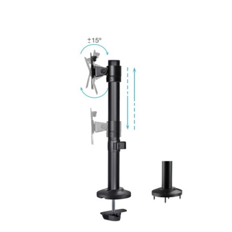 29860-TooQ Soporte de Mesa para Pantallas 17"-32", Color Negro