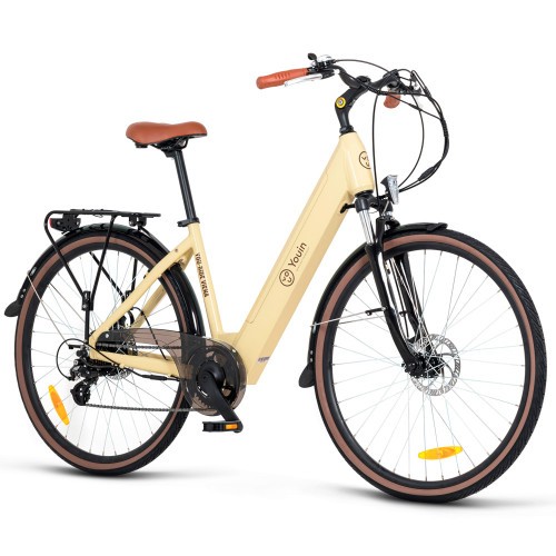 29883-YOUIN YOU-RIDE VIENA - PASEO - RUEDA 28" - BATERIA INTEGRADA Y EXTRAIBLE - CREMA