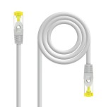 29889-Nanocable Cable Red Latiguillo RJ45 LSZH CAT.6A SFTP AWG26, Gris, 25 cm