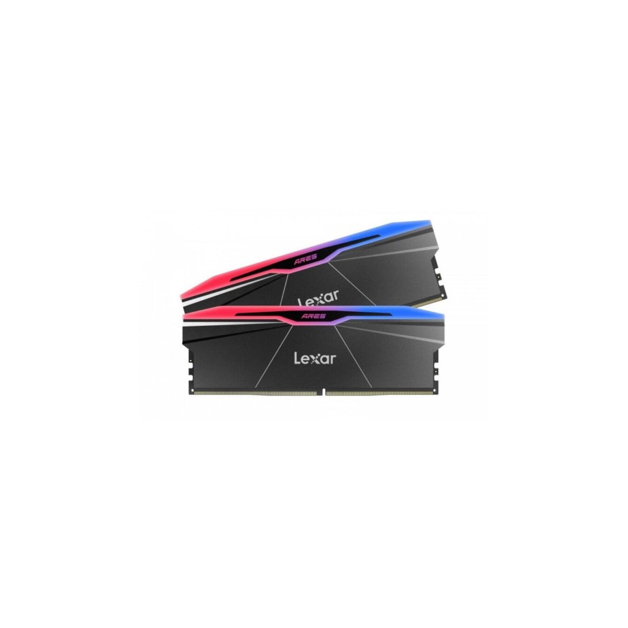 30033-LEXAR MEMORIA ARES 2.0 DDR5 6000 CL26 1.35V MEMORY WITH HEATSINK AND RGB LIGHTING,DUAL PACK, BLACK COLOR