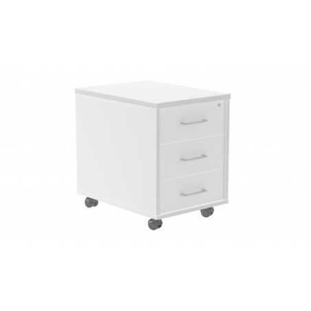 3010-CAJONERA BUCK MOVIL 3 CAJONES. COLOR: ESTRUCTURA BLANCA / FRONTAL BLANCO ROCADA 4003AW04V24