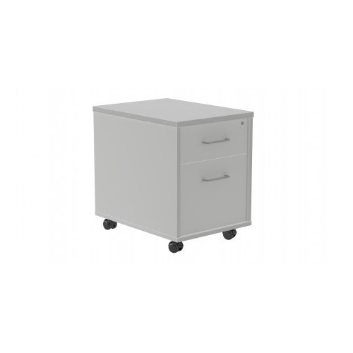 3013-CAJONERA BUCK MOVIL 1 CAJON + CARPETERO. COLOR: ESTRUCTURA ALUMINIO / FRONTAL GRIS ROCADA 4004AB02V24