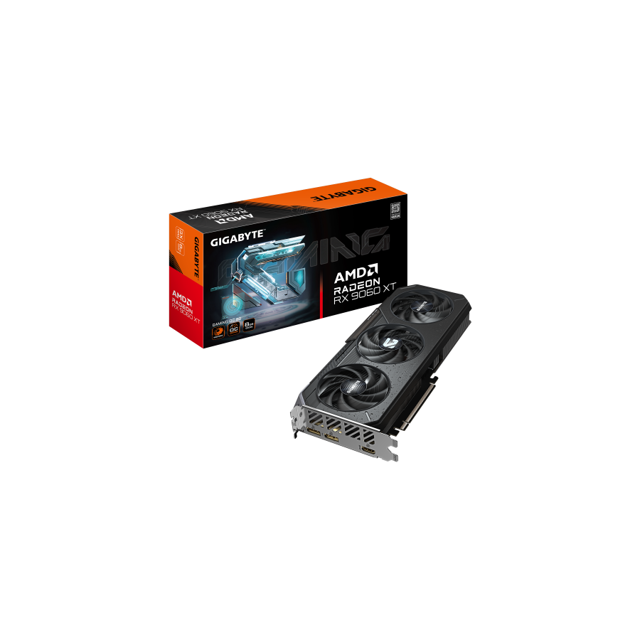 30173-GIGABYTE Radeon RX 9060 XT GAMING OC 8G Tarjeta Grafica - 8GB GDDR6, 128bit, PCI-E 5.0, 3320 MHz Frecuencia del nu 30173-GIGABYTE Radeon RX 9060 XT GAMING OC 8G Tarjeta Grafica - 8GB GDDR6, 128bit, PCI-E 5.0, 3320 MHz Frecuencia del nu