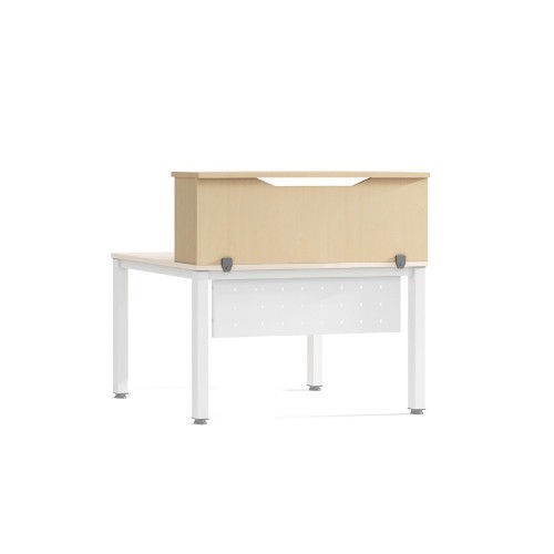 3019-MODULO RECEPCION ALTILLO 100CM HAYA / HAYA. MEDIDAS 100X40X30CM. (MESA NO INCLUIDA EN EL PRECIO, SE COMPRA APARTE)