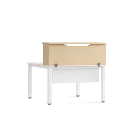3019-MODULO RECEPCION ALTILLO 100CM HAYA / HAYA. MEDIDAS 100X40X30CM. (MESA NO INCLUIDA EN EL PRECIO, SE COMPRA APARTE)