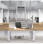 3020-MODULO RECEPCION ALTILLO 100CM HAYA / HAYA. MEDIDAS 100X40X30CM. (MESA NO INCLUIDA EN EL PRECIO, SE COMPRA APARTE)
