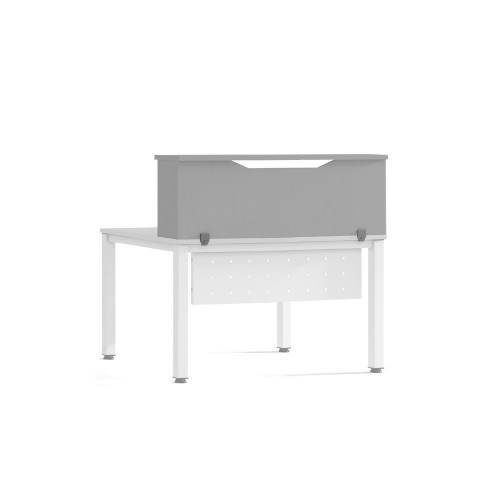 3021-MODULO RECEPCION ALTILLO 100CM GRIS / GRIS. MEDIDAS 100X40X30CM. (MESA NO INCLUIDA EN EL PRECIO, SE COMPRA APARTE)