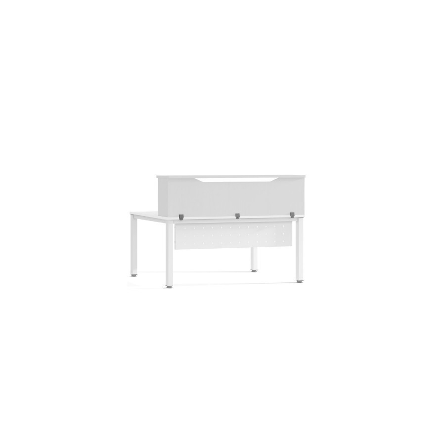 3041-MODULO RECEPCION ALTILLO 140CM BLANCO / BLANCO. MEDIDAS 140X40X30CM. (MESA NO INCLUIDA EN EL PRECIO, SE COMPRA APAR 3041-MODULO RECEPCION ALTILLO 140CM BLANCO / BLANCO. MEDIDAS 140X40X30CM. (MESA NO INCLUIDA EN EL PRECIO, SE COMPRA APAR