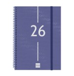 30466-AGENDA 2026 BASIC YEAR E10 155X212MM SEMANA VISTA HORIZONTAL AZUL FINOCAM 741451026