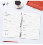 30469-AGENDA 2026 BASIC YEAR E10 155X212MM SEMANA VISTA HORIZONTAL ROJO FINOCAM 741453026