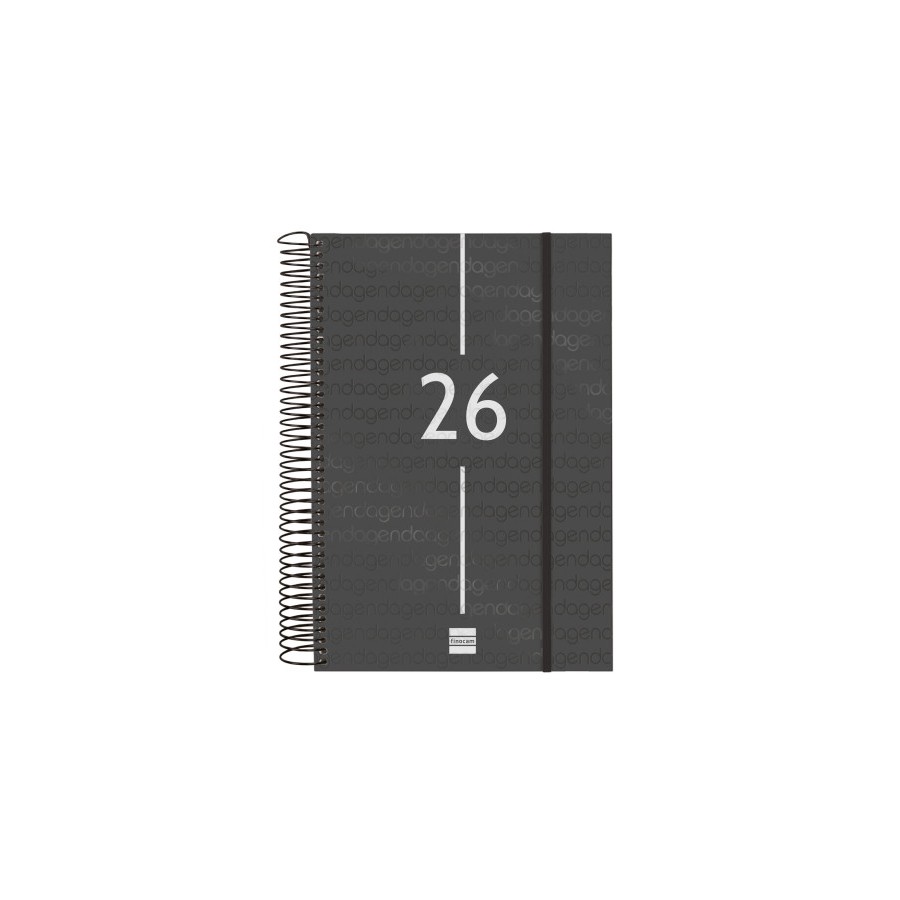 30488-AGENDA 2026 BASIC YEAR E11 165X242MM DIA PAGINA NEGRO FINOCAM 742076026