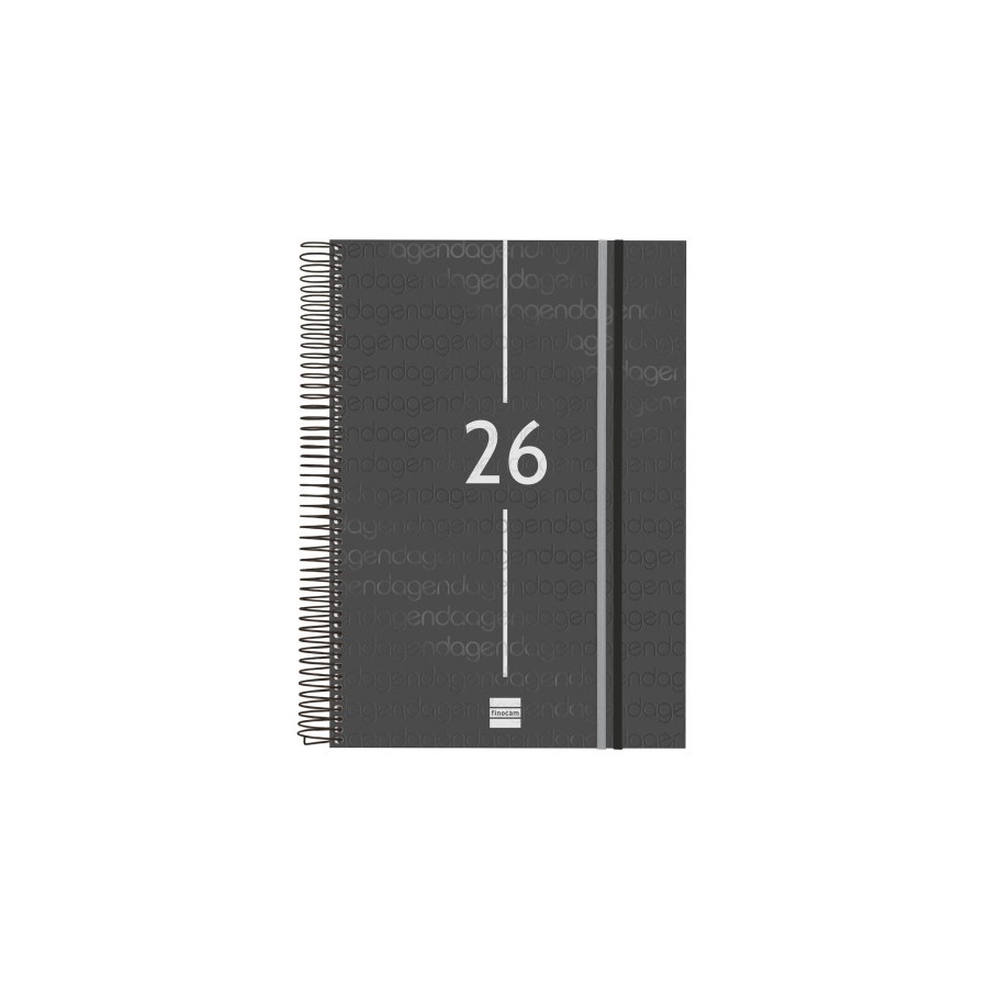 30492-AGENDA 2026 BASIC YEAR E40 210X297MM DIA PAGINA NEGRO FINOCAM 741116026
