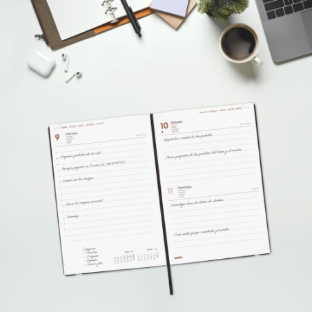 30696-AGENDA 2026 DYNAMIC MARA Y10 140X204MM DIA PAGINA AZUL FINOCAM 621161026