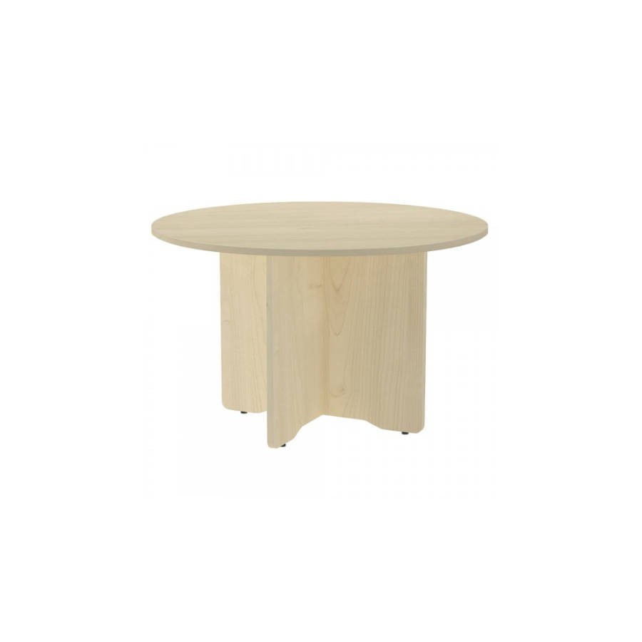 3079-MESA DE REUNIONES REDONDA 120CM DE DIAMETRO. ALTURA 72CM. COLOR: PATA HAYA / TABLERO HAYA ROCADA 3006AA01V24