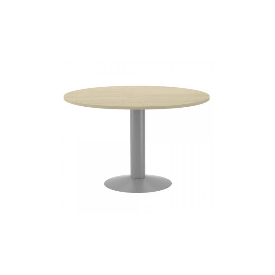 3083-MESA DE REUNIONES REDONDA 120CM DE DIAMETRO. ALTURA 72CM. COLOR: PATA METALICA GRIS / TABLERO HAYA ROCADA 3006AT01 3083-MESA DE REUNIONES REDONDA 120CM DE DIAMETRO. ALTURA 72CM. COLOR: PATA METALICA GRIS / TABLERO HAYA ROCADA 3006AT01