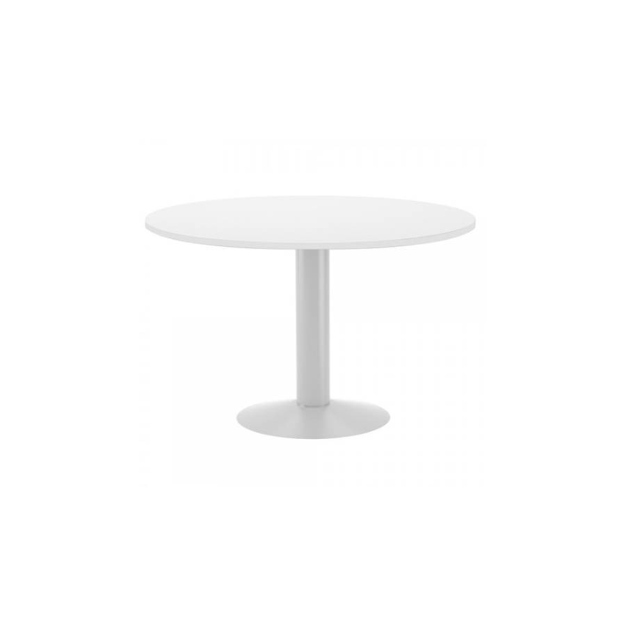 3089-MESA DE REUNIONES REDONDA 120CM DE DIAMETRO. ALTURA 72CM. COLOR: PATA METALICA BLANCA / TABLERO BLANCO ROCADA 3006A 3089-MESA DE REUNIONES REDONDA 120CM DE DIAMETRO. ALTURA 72CM. COLOR: PATA METALICA BLANCA / TABLERO BLANCO ROCADA 3006A