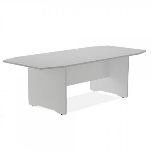 3093-MESA DE REUNIONES 220X100X72CM. COLOR: PATA ALUMINIO / TABLERO GRIS ROCADA 3003AN02V24