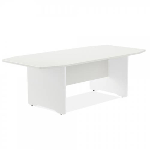 3094-MESA DE REUNIONES 220X100X72CM. COLOR: PATA BLANCA / TABLERO BLANCO ROCADA 3003AW04V24